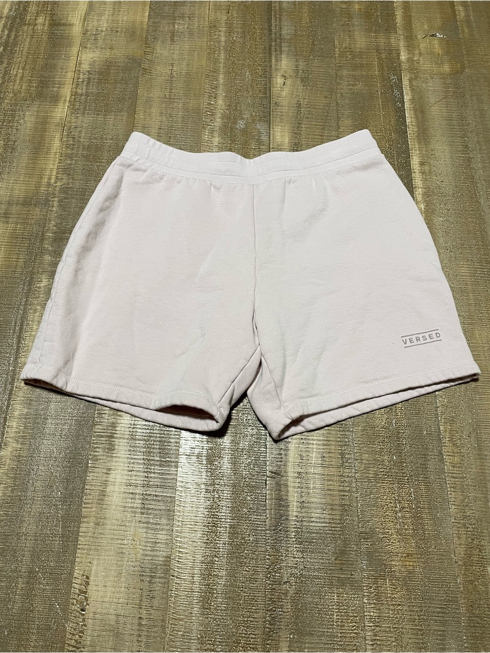 Versed Men’s pale mauve organic Cotton Lounge Shorts